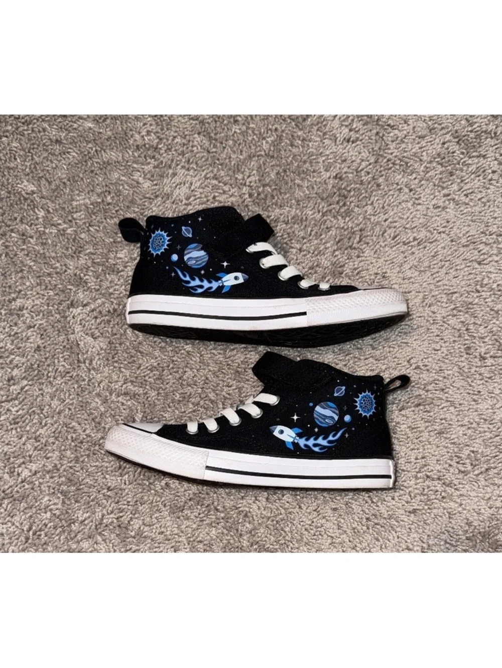 Converse Chuck Taylor All Star Space Rocket High Top Sneakers Kids Youth Size 2